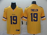 Nike Vikings 19 Adam Thielen Gold Inverted Legend Limited Jersey,baseball caps,new era cap wholesale,wholesale hats
